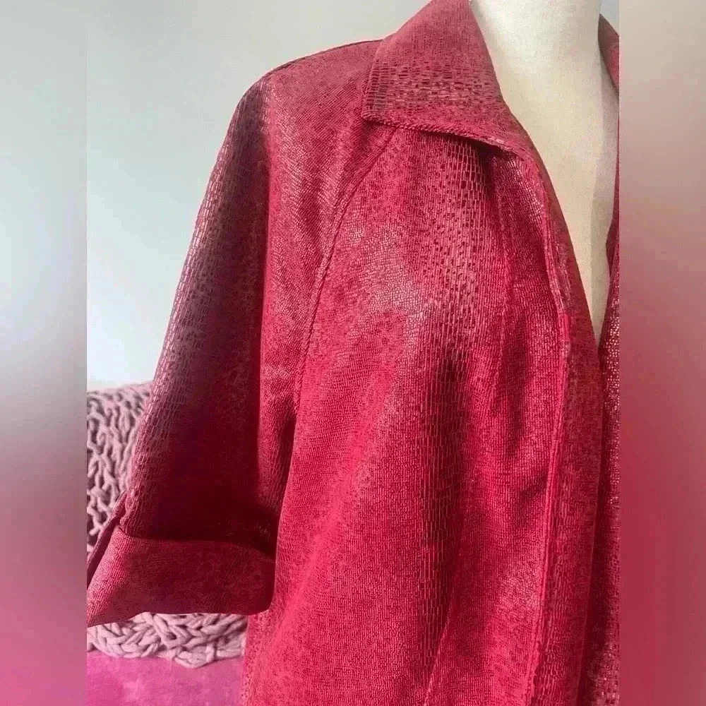 Linear Red Shiny Jacket - Picture 4 of 11